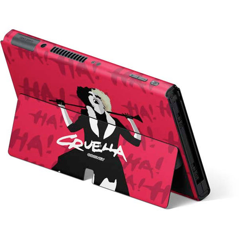 Disney Cruella (2021) Evil Laugh Nintendo Switch OLED (2021) Skin